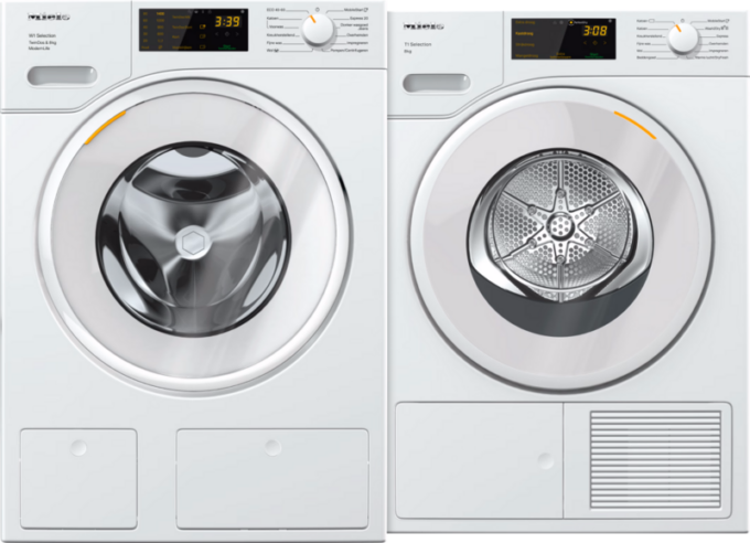 Miele WSD 663 WCS TwinDos + Miele TSD 263 WP van het merk Miele en de categorie wasmachines